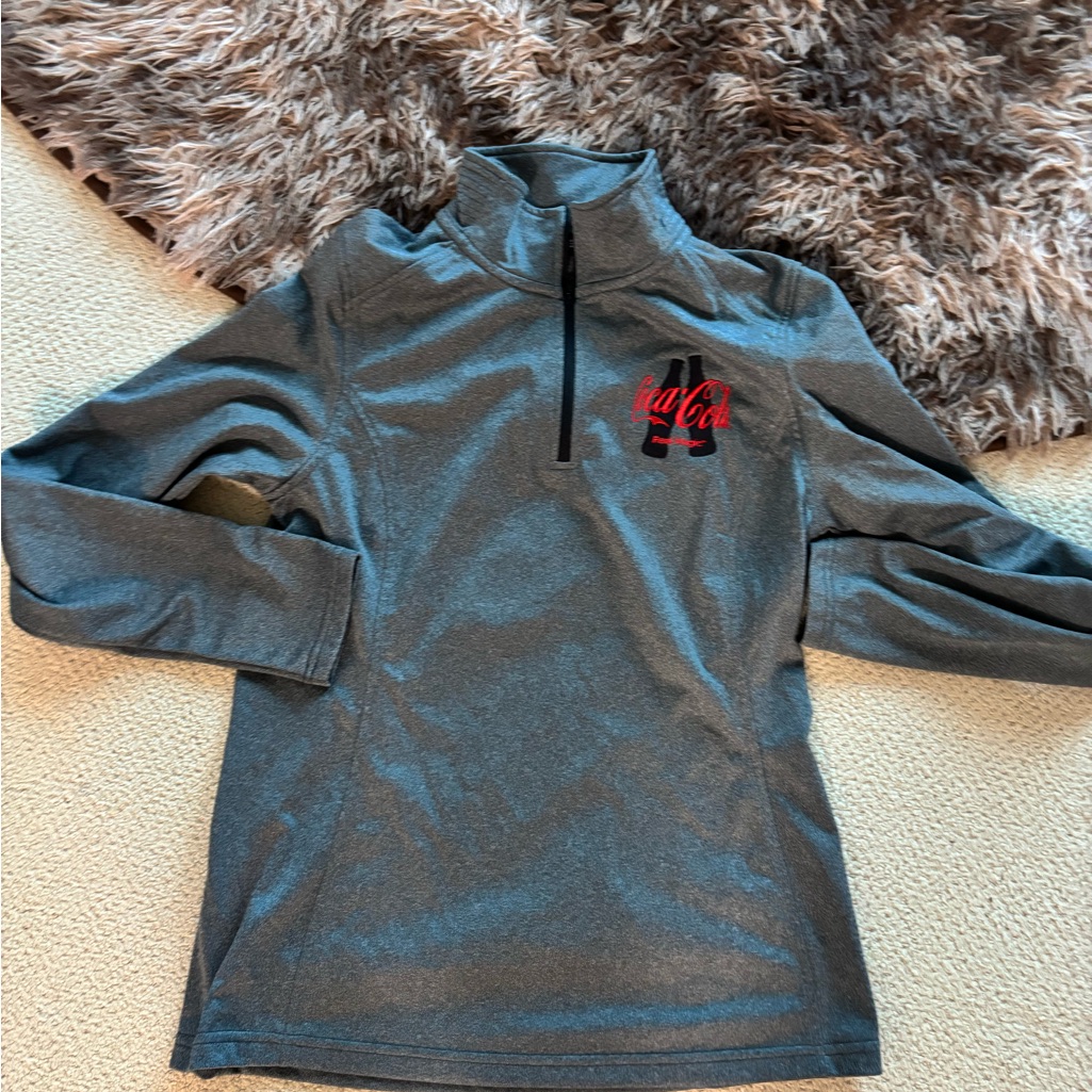Gray Coca-Cola Quarter-Zip Pullover